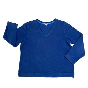 OLD NAVY Blue V-Neck Long Sleeve Loungewear Sweatshirt Women’s Size XXL